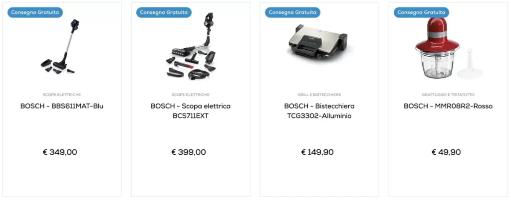 Offerte Piccoli Elettrodomestici Bosch Da Euronics, Con Consegna Gratuita Fino Al 30 Aprile