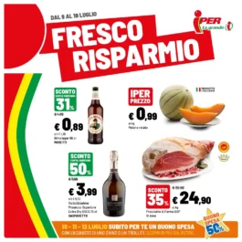 Sfoglia il contenuto: Iper La grande i 9/07 – 19/07/2026