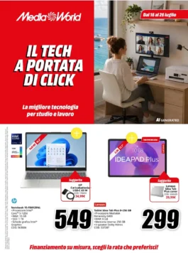 Volantino MediaWorld dal 16 al 26 luglio 2026