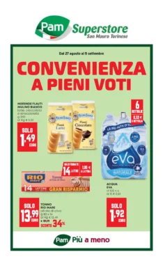 Sfoglia il contenuto: Pam – Superstore – San Mauro Torinese CONVENIENZA A PIENI VOTI