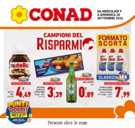 Volantino Conad – Umbria PAC Campioni del Risparmio dal 9 settembre