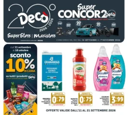 Volantino Decò – Multicedi – Maxi / SuperStore Centro-Sud offerte dall’11 al 21 settembre 2026 dal 11 settembre