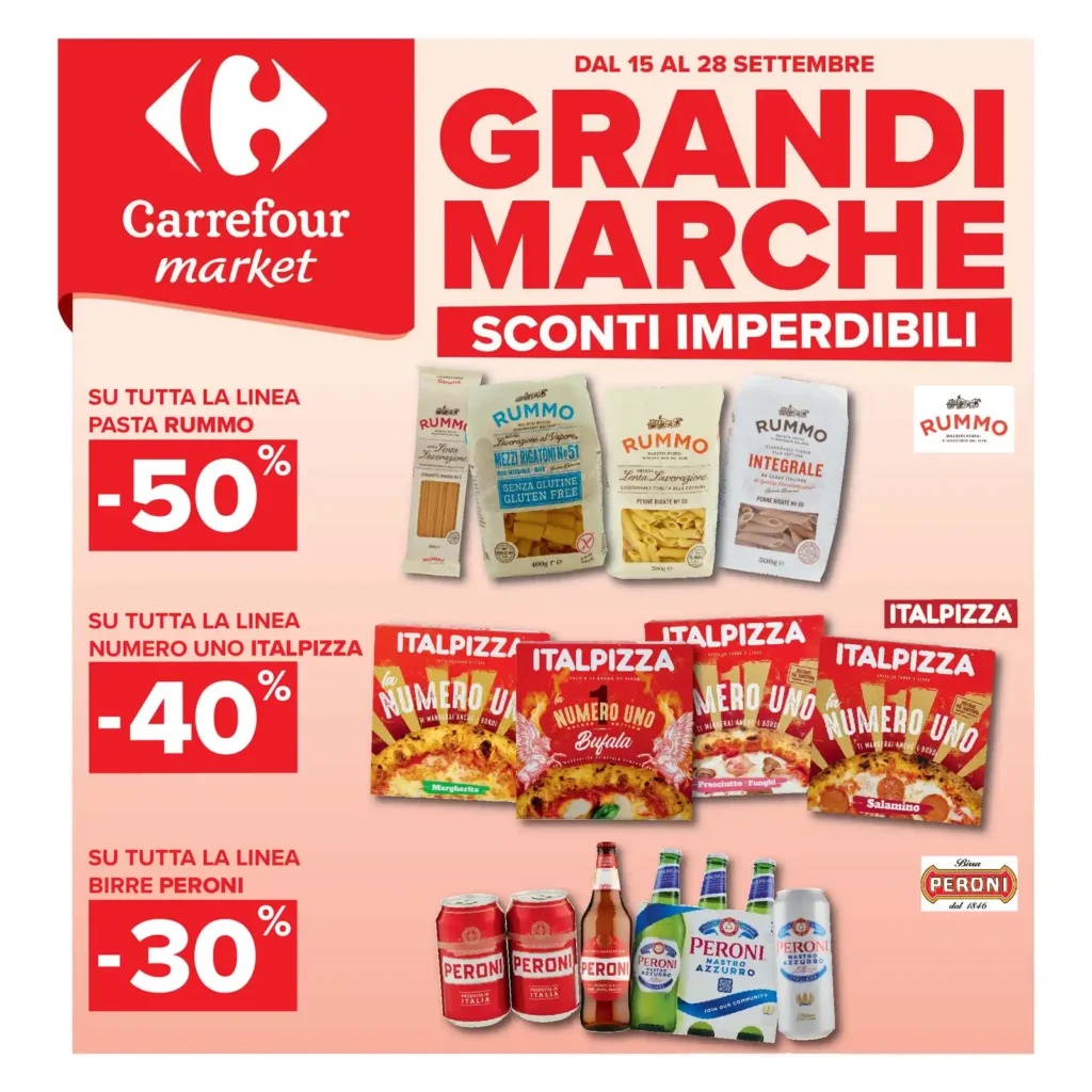 Sfoglia il contenuto: Carrefour Market – Bologna GRANDI MARCHE dal 15 settembre