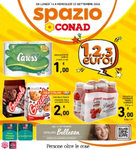 Volantino Spazio Conad – Abruzzo, Molise e Marche Sud (Conad Adriatico) dal 14 al 23 settembre 2026