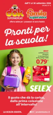 Sfoglia il contenuto: Famila – Sud Pronti per la scuola! dal 11 settembre
