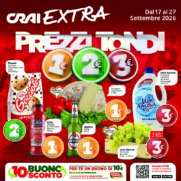 Crai – AMA Extra Sud Prezzi Tondi: offerte dal 17 al 27 settembre 2026