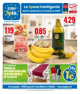 Sfoglia il contenuto: Volantino Eurospin dal 24 settembre