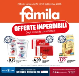 Sfoglia il contenuto: Famila – Centro Sapori di Etruria dal 17 settembre