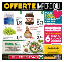 Eurospar – Centro Sud – Calabria Offerte Imperdibili dal 21 settembre
