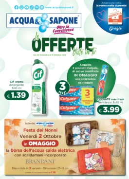 Acqua & Sapone – Acqua e Sapone (Cesar) Le OFFERTE dal 20 settembre