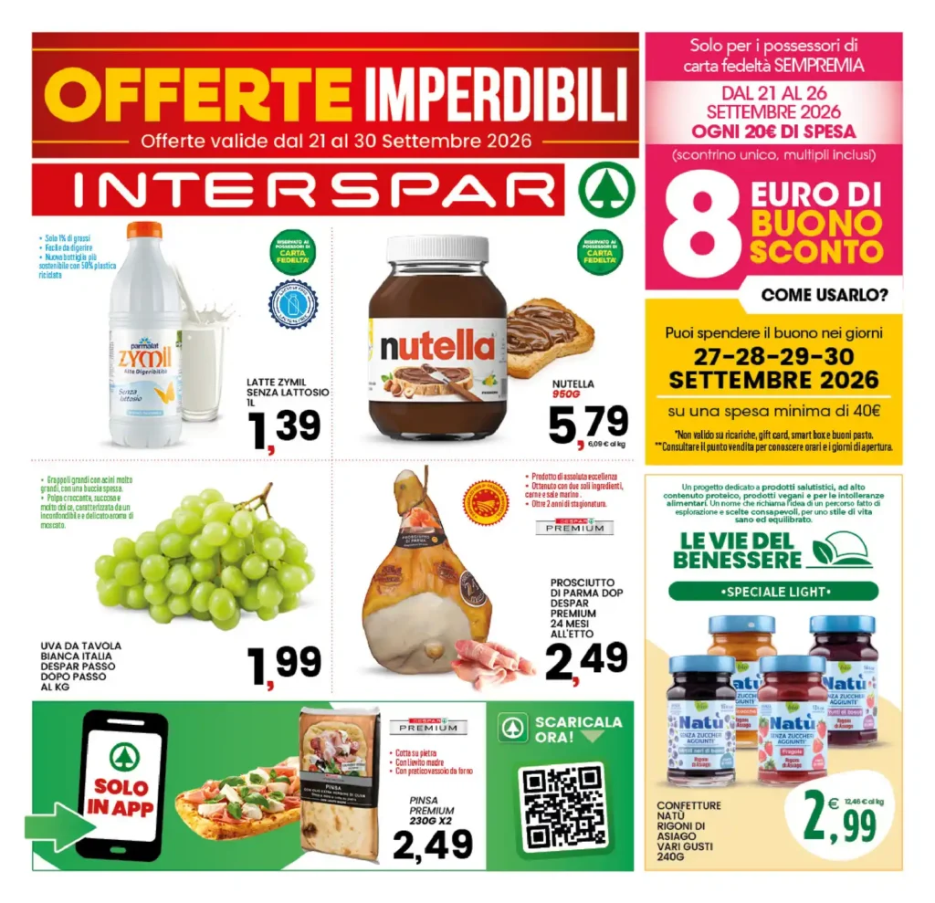 Sfoglia il contenuto: Volantino Interspar – Centro Sud – Puglia Offerte imperdibili dal 21 settembre