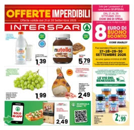 Volantino Interspar – Centro Sud – Puglia Offerte imperdibili dal 21 settembre