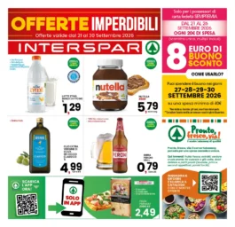 Volantino Interspar – Centro Sud – Abruzzo Offerte Imperdibili dal 21 settembre