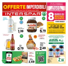 Interspar – Centro Sud – Campania Offerte Imperdibili dal 21 settembre