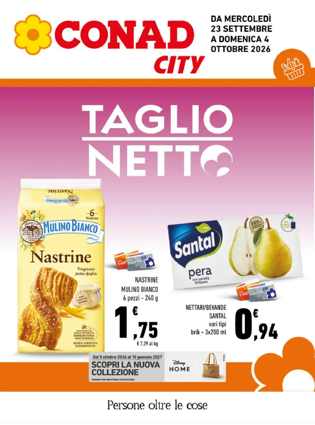 Sfoglia il contenuto: Volantino Conad City – Lazio Sud PAC Taglio Netto dal 23 settembre