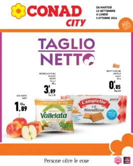 TAGLIO NETTO Conad City – Trentino DAO dal 22 settembre