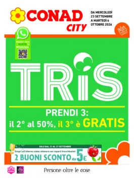Volantino Conad City – Emilia Ovest CCN TRIS dal 23 settembre
