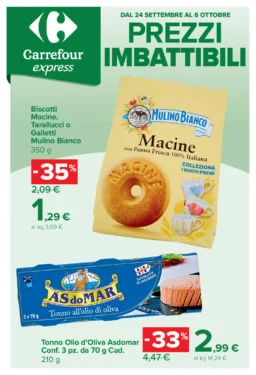 Carrefour Express PREZZI IMBATTIBILI dal 24 settembre