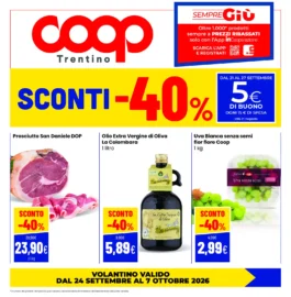 Volantino Coop Trentino – Coop – Coop Alto Garda dal 24 settembre al 7 ottobre 2026