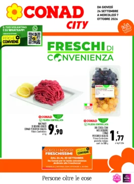 Volantino Conad City – Sardegna CNO FRESCHI DI CONVENIENZA dal 24 settembre
