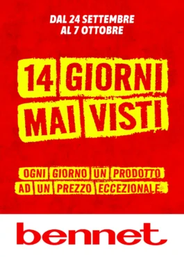 Bennet 14 GIORNI MAI VISTI dal 24 settembre
