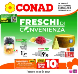 CONAD – Sardegna – Conad Nord Ovest Freschi di Convenienza dal 24 settembre