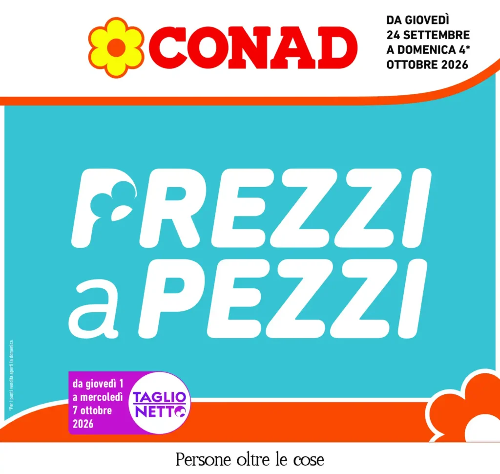 Sfoglia il contenuto: Conad – Pesaro-Urbino + Ancona locale – CIA Prezzi a Pezzi dal 24 settembre