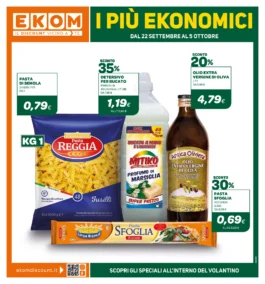 Ekom I PIÙ EKONOMICI dal 22 settembre