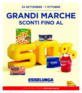 Esselunga – Lombardia principale Grandi Marche: offerte fino al 50% dal 24 settembre