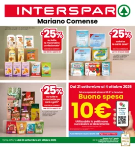 Volantino Interspar – Nord – Mariano Comense dal 24 settembre
