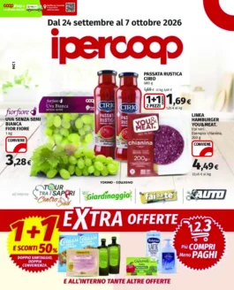 Sfoglia il contenuto: Volantino Ipercoop – Nova Coop Ai Soci Conviene di più dal 24 settembre