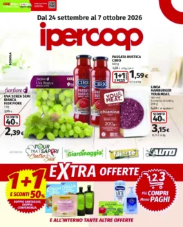 Volantino Ipercoop – Coop Lombardia offerte dal 24 settembre al 7 ottobre 2026
