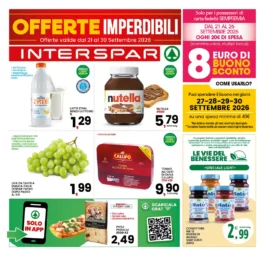 Volantino Interspar – Centro Sud – Calabria Offerte imperdibili dal 21 settembre