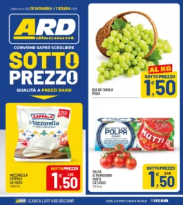 Volantino Ard Discount Sotto Prezzo dal 28 settembre