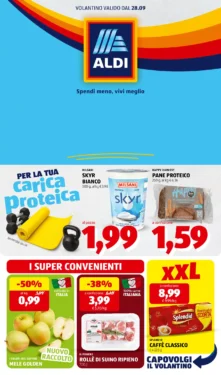 Volantino Aldi: Conviene ogni giorno! dal 28 settembre