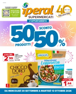 Sfoglia il contenuto: 2° APPUNTAMENTO – 50% PRODOTTI IPERAL – Milano dal 30 settembre