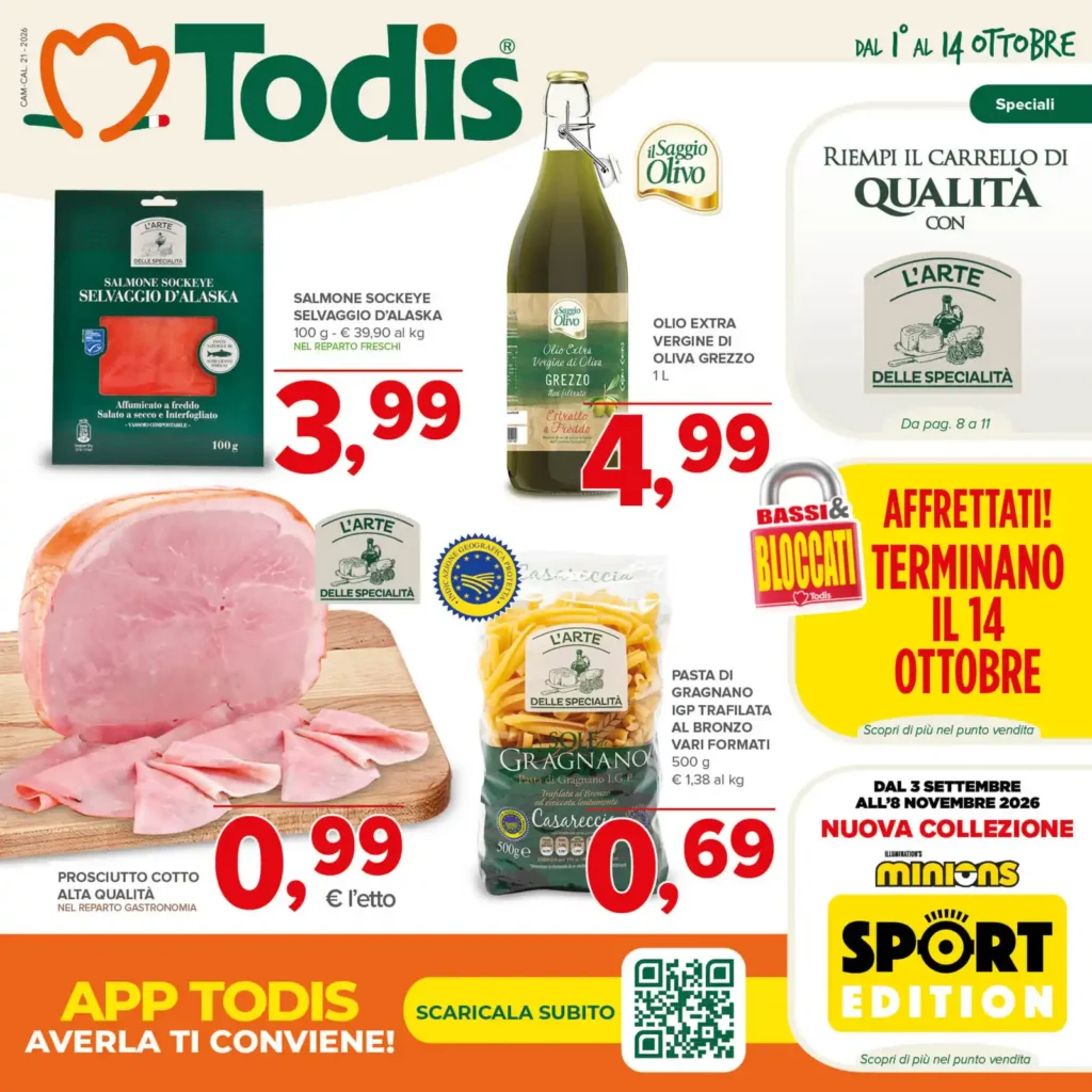 Sfoglia il contenuto: Todis – Campania Calabria Base Metti alla prova! dal 1 ottobre