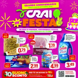 Crai – AMA Supermercato Nord in festa dal 1 ottobre