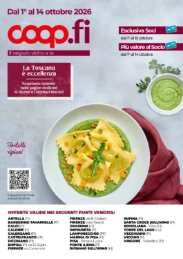 Sfoglia il contenuto: Coop Superstore – Unicoop Firenze La Toscana è eccellenza dal 1 ottobre