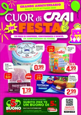 CUOR di CRAI – Sardegna Simpatia FESTA dal 1 ottobre