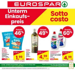 Eurospar – Nord – Alto Adige UNTERM EINKAUFSPREIS dal 1 ottobre