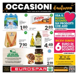 Eurospar – Centro Sud – Calabria OCCASIONI d’autunno dal 1 ottobre
