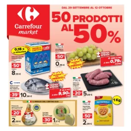 Carrefour Market: offerte fino al 50% dal 29 settembre al 12 ottobre