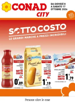 Sfoglia il contenuto: Volantino Conad City – Lazio Sud PAC dal 8 ottobre
