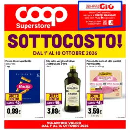 Sfoglia il contenuto: Coop Superstore – Trento SAIT Sottocosto dal 1 ottobre