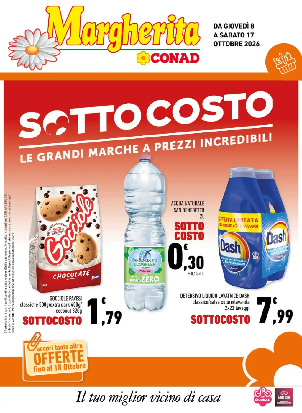 Sfoglia il contenuto: Volantino Conad Margherita – Sicilia PAC SOTTO COSTO dal 8 ottobre