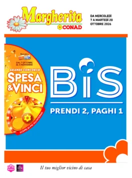 Volantino Conad Margherita – Emilia-Romagna CCN SPESA & VINCI dal 7 ottobre