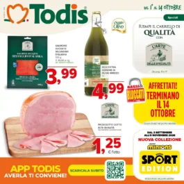 Todis – Abruzzo-Marche-Molise Riempi il Carrello di Qualità dal 1 ottobre