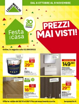 Leroy Merlin – Cagliari Elmas Prezzi Shock Prezzi Mai Visti! dal 6 ottobre