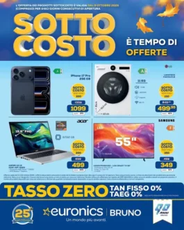 Sfoglia il contenuto: SOTTOCOSTO – Euronics Bruno dal 9 ottobre